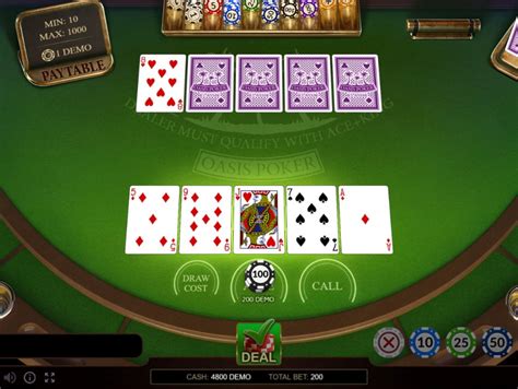 Игра Oasis Poker  играть бесплатно онлайн